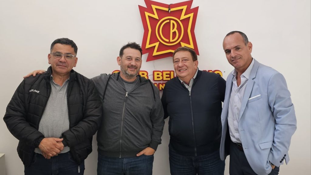 Fabián Borro estuvo hoy en el Club Belgrano