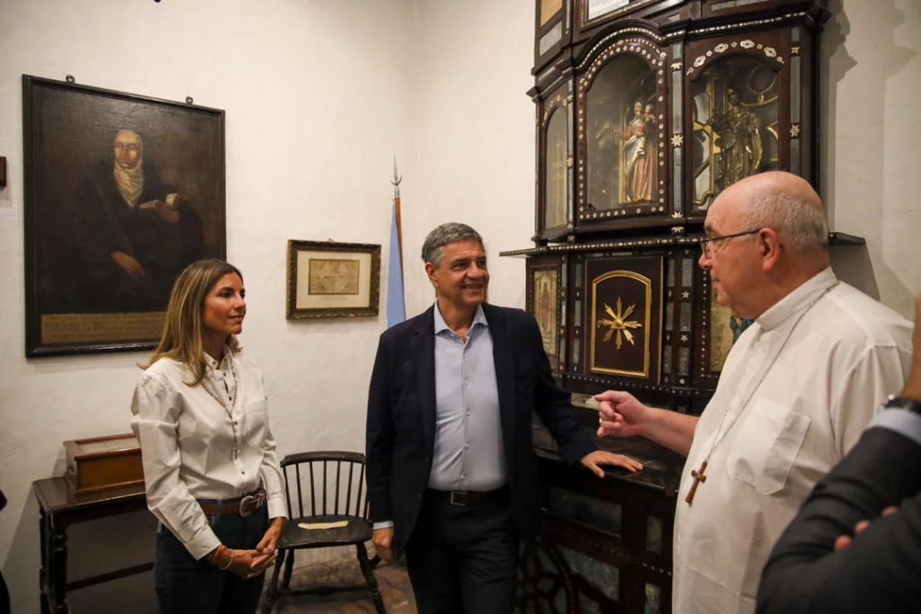 Jorge Macri visitó la casa donde vivió Mama Antula, la primera beata argentina que será canonizada