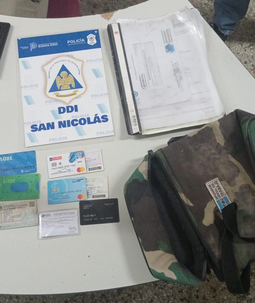 Allanaban por un asalto y encontraron elementos robados en otro