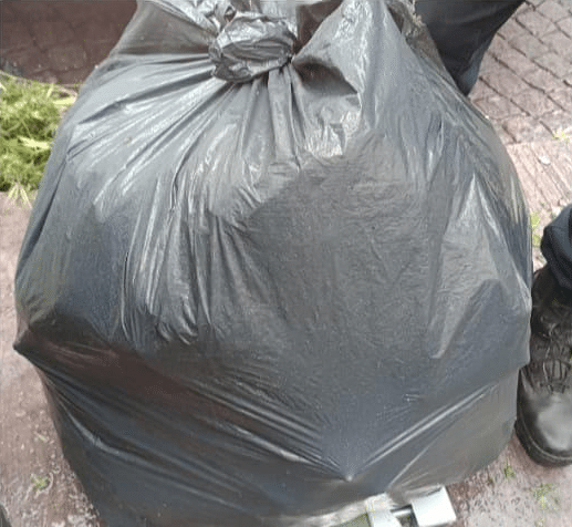 De no creer: circulaba en bicicleta por barrio Mitre con 15 kilos de planta de marihuana encima