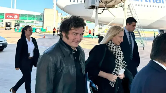 Javier Milei llegó a Italia para la reunión del G7