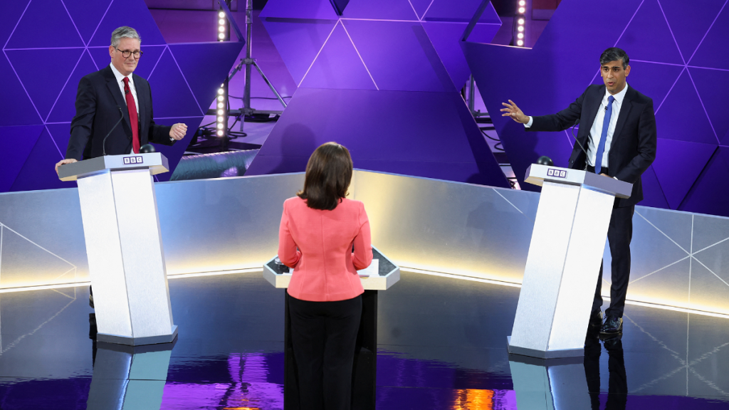 Sunak y Starmer se enfrentaron en un tenso debate final antes de las elecciones británicas