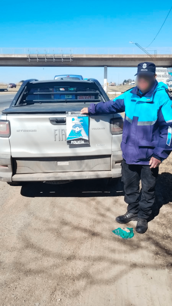 Detuvieron a un hombre con un cigarrillo de marihuana en un control vehicular en Ruta 9