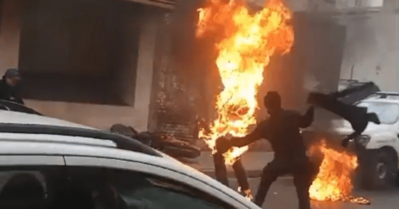 Pergamino: Murió "Topadora" Lagoa, el Hombre que se prendió fuego frente a la fiscalía