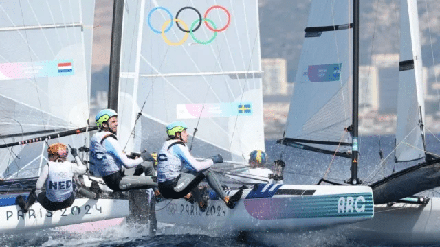 Majdalani y Bosco no pudieron repetir los buenos resultados en Nacra 17, pero siguen en puestos de podio