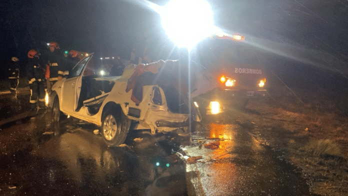 Villarino: una mujer falleció en un choque en la ruta 3, en medio de una intensa lluvia