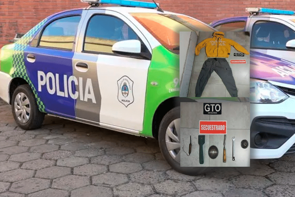 Robo en barrio California: recuperan herramientas robadas y aprehenden a un hombre