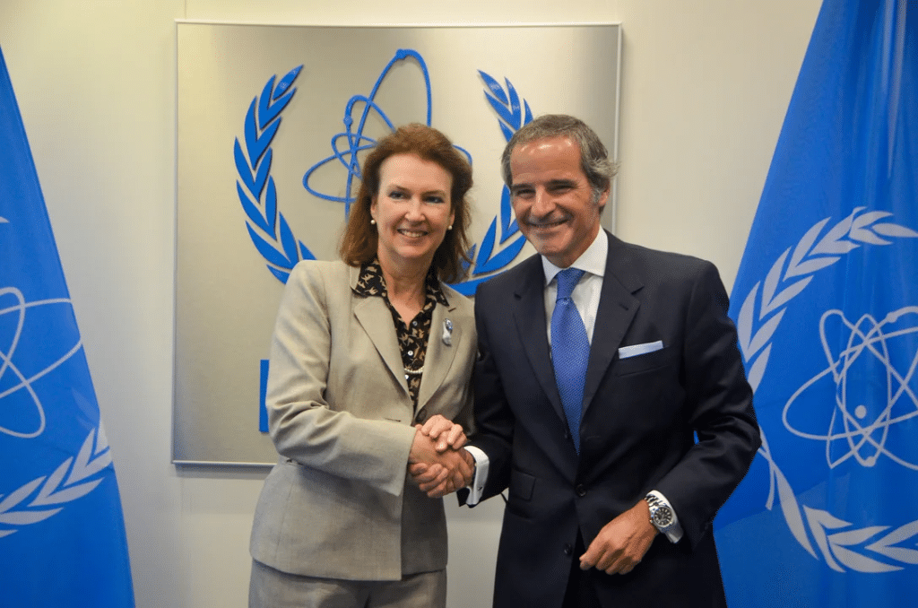 Diana Mondino reafirma apoyo al OIEA y el compromiso de la Argentina por el acuerdo Mercosur-UE