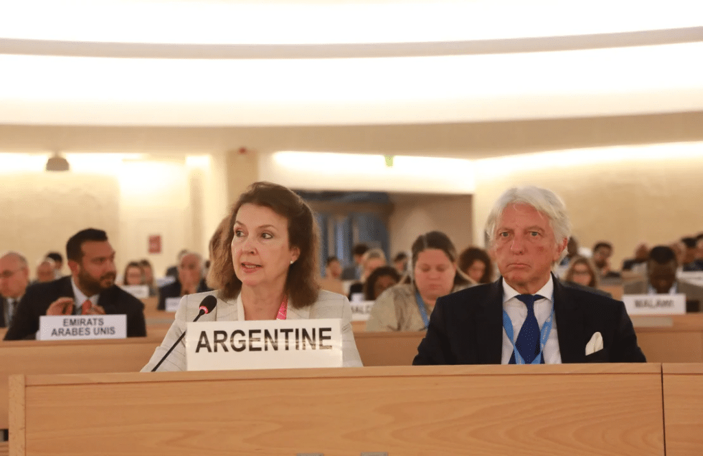 Mondino denunció la situación de derechos humanos en Venezuela ante la ONU